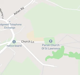 map for Ridgewell Church of England Primary School