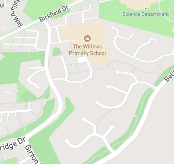 map for The Willows Primary School