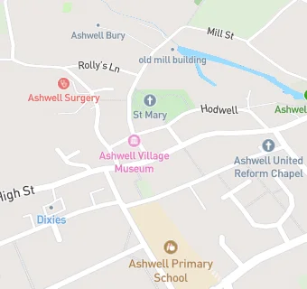 map for Ashwell Dental Surgery