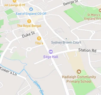 map for Edge Hall