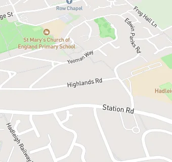 map for Hadleigh High Academy