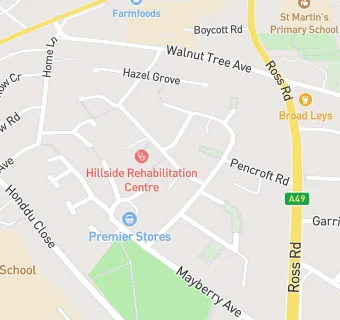 map for Hillside Care Centre