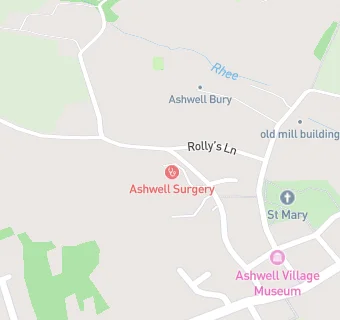 map for Ashwell Surgery