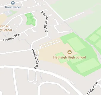 map for Hadleigh High School