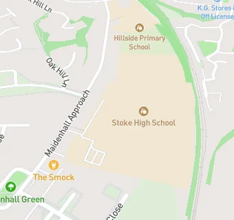 map for Stoke High School - Ormiston Academy