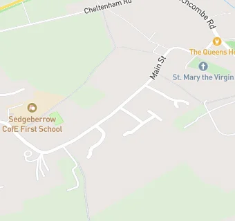 map for Sedgeberrow Village Hall