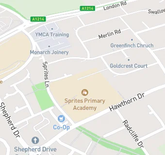 map for Sprites Primary School