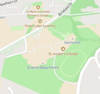 map for St Joseph's College