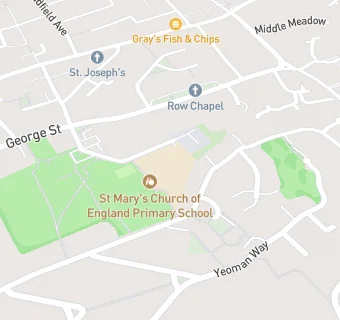 map for St Mary's Church of England Primary School, Hadleigh