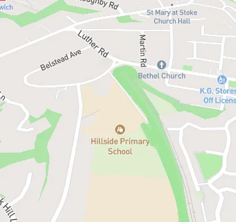 map for Hillside Community Primary School