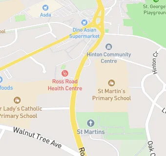 map for St Martins Church Hall