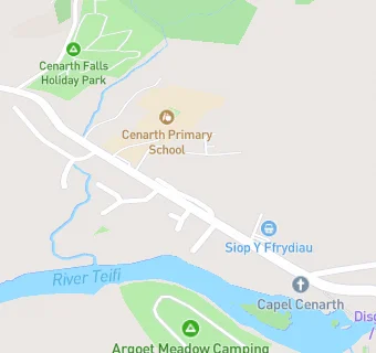 map for Cenarth County Primary School