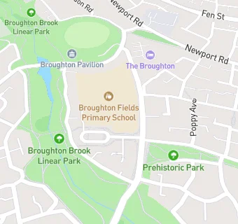 map for Broughton Fields Primary School