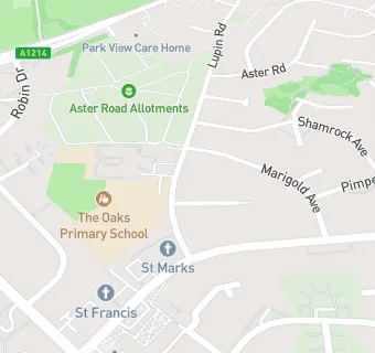map for The Oaks Primary School