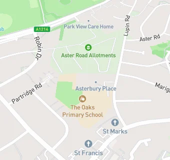 map for Chantry Junior School