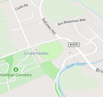 map for Hadleigh Cricket Club