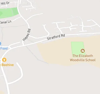 map for Elizabeth Woodville School