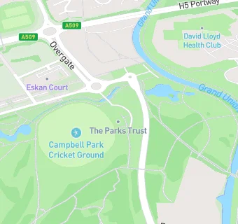 map for Milton Keynes Parks Trust