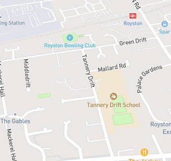 map for Tannery Drift First School