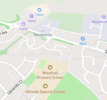 map for Woodhall Primary Academy