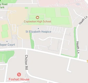 map for St Elizabeth Hospice