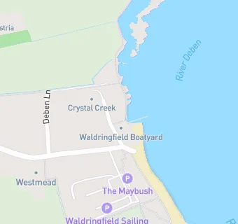 map for Waldringfield Sailing Club