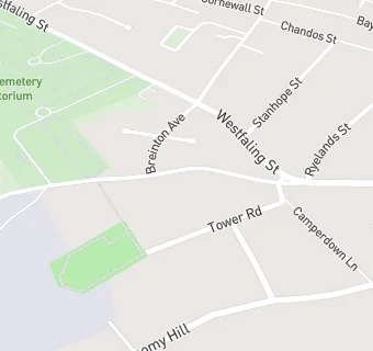 map for Broomy Hill Nursing Home