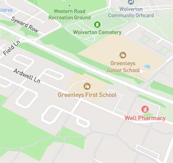 map for Greenleys First School