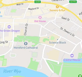 map for Hereford Cathedral School