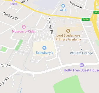 map for Sainsbury's