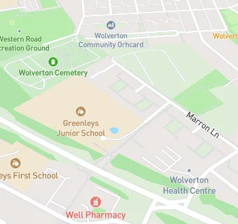 map for Greenleys Junior School