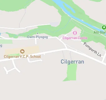 map for Cylch Meithrin Cilgerran