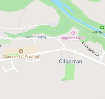 map for Cilgerran V.C.P. School