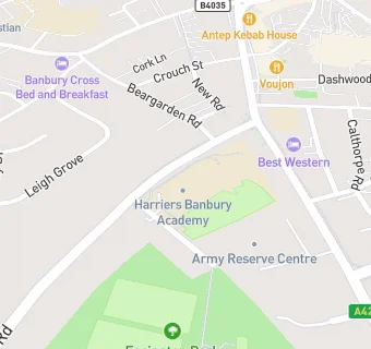 map for Harriers Banbury Academy