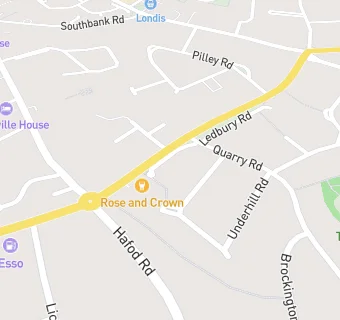 map for Rose & Crown