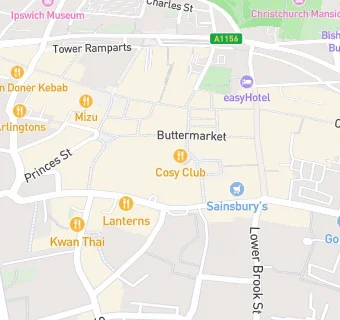 map for Superbowl uk ipswich