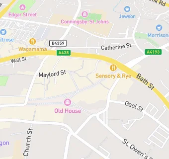 map for Mydentist, Commercial Street, Hereford 