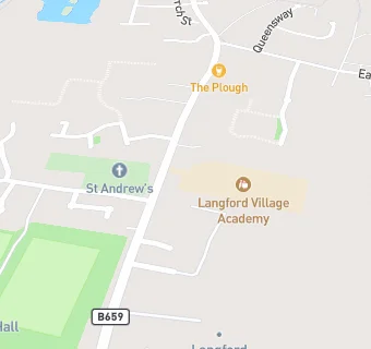 map for Langford Lower School