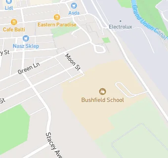 map for Bushfield School Breakfast Club