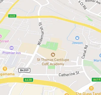 map for St Thomas Cantilupe CofE Academy