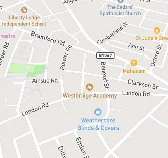 map for Westbridge Pupil Referral Unit