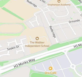 map for The Webber Independent School