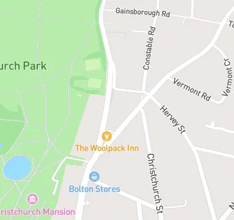 map for The Woolpack Inn Public House