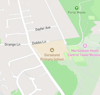 map for Gorseland Primary School