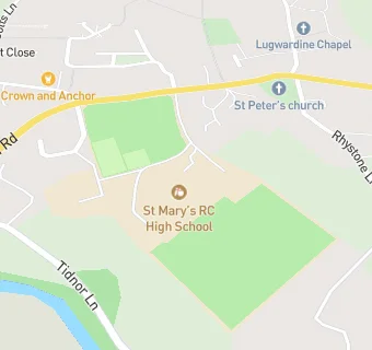 map for St Mary's R C High School - Alliance in Partnership