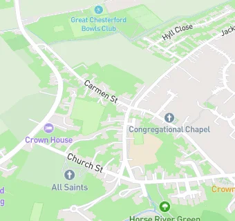 map for Great Chesterford Church of England Primary Academy