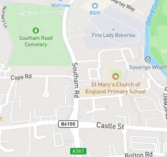 map for St Mary's Church of England Primary School, Banbury