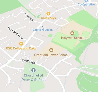 map for Cranfield Church of England Academy