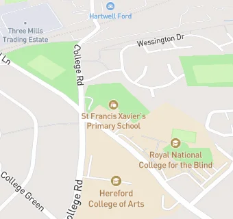 map for St Francis Xavier's Primary School