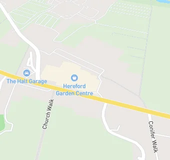 map for Hereford Garden Centre